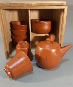 bộ ấm trà tokoname 180ml full hộp gỗ