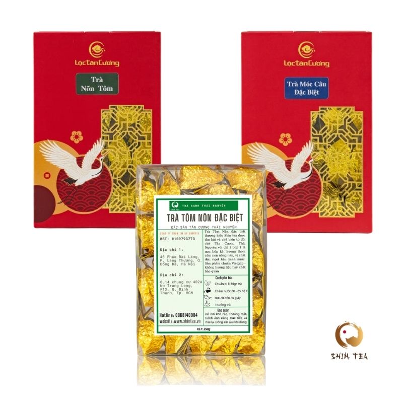 Combo 3 Hộp trà Tép Tân cương thái nguyên