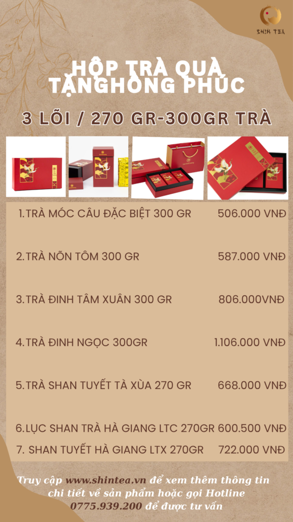 Hộp trà quà tặng Hồng Phúc
